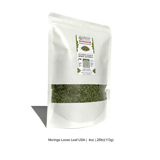 USA Moringa Loose Leaf | Superfood Herbal Supplement | Vegan Non-GMO